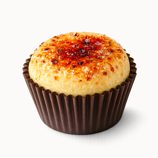 Crème Brûlée Brigadeiro (Artisanal gourmet brigadeiro with crème brûlée flavor)