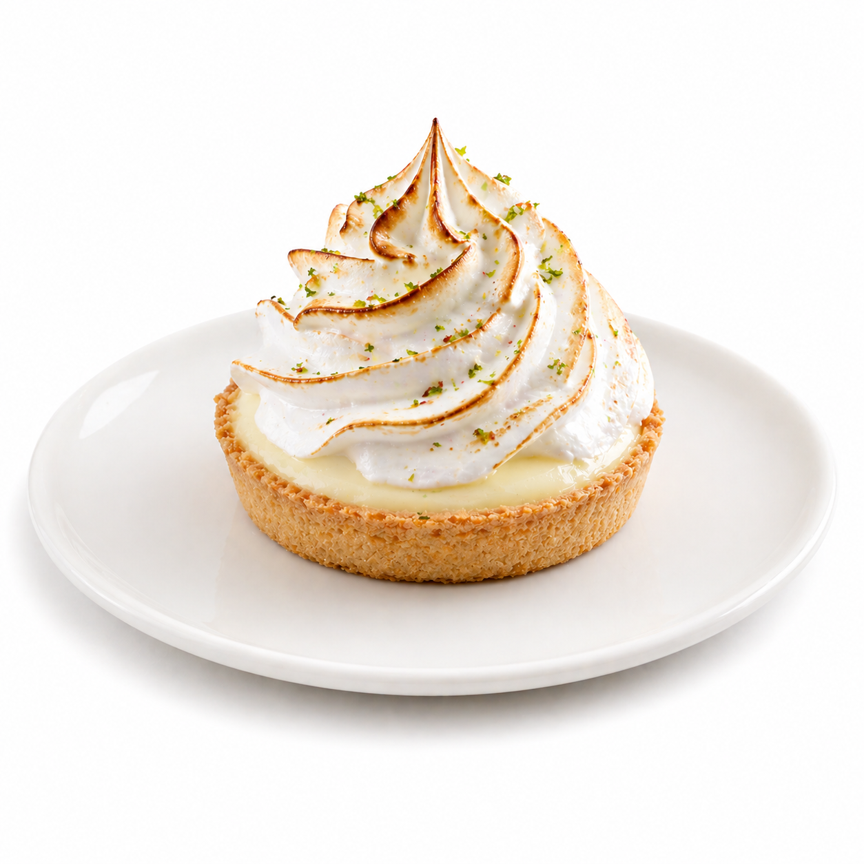 Mini Lemon Meringue Tart (Lime Tart is a classic of Brazilian cuisine)